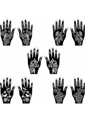 Elegant Mehndi Stencils Stencil Combo Set For All Festive & Wedding