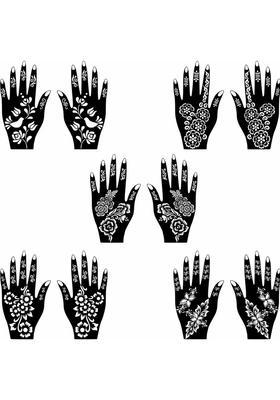 All Design Combo Mehndi Stencil Sticker Set For Wedding & Function