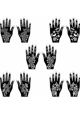 Mehndi Stencil Sticker Combo Traditional, Arabic, & Fusion Designs For All Event