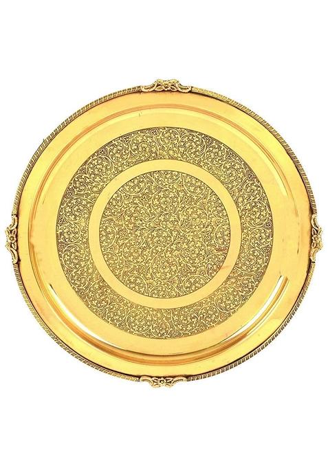 Brass Thali Embose 
