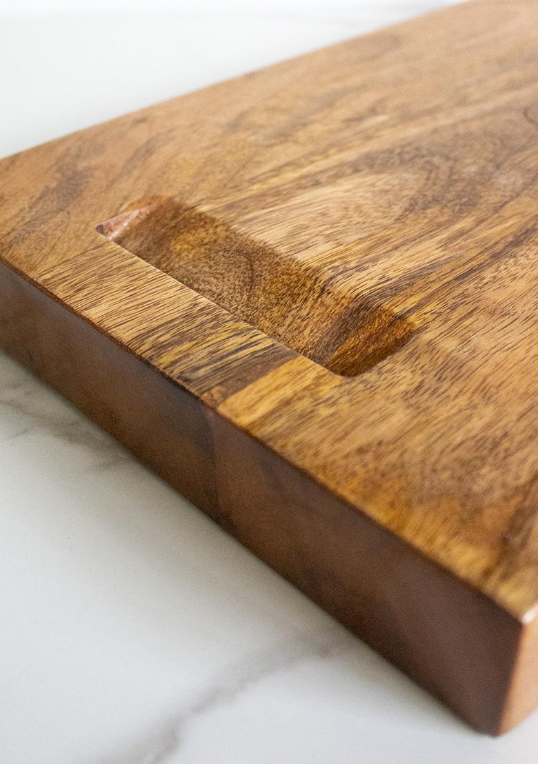 Brown Wooden Hidden Hold Tray