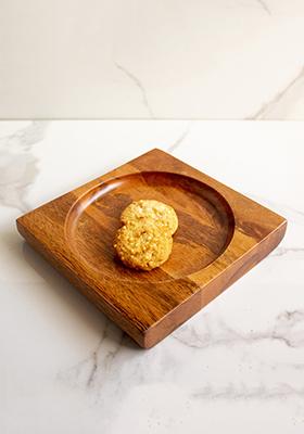 Brown Wooden Squircle Plate