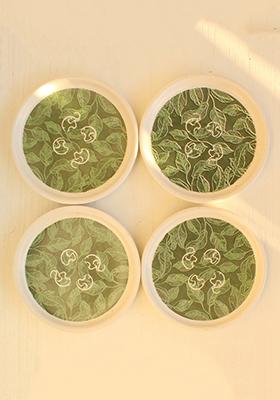 Multi Elli Ceramic Coasters (Set Of 4)
