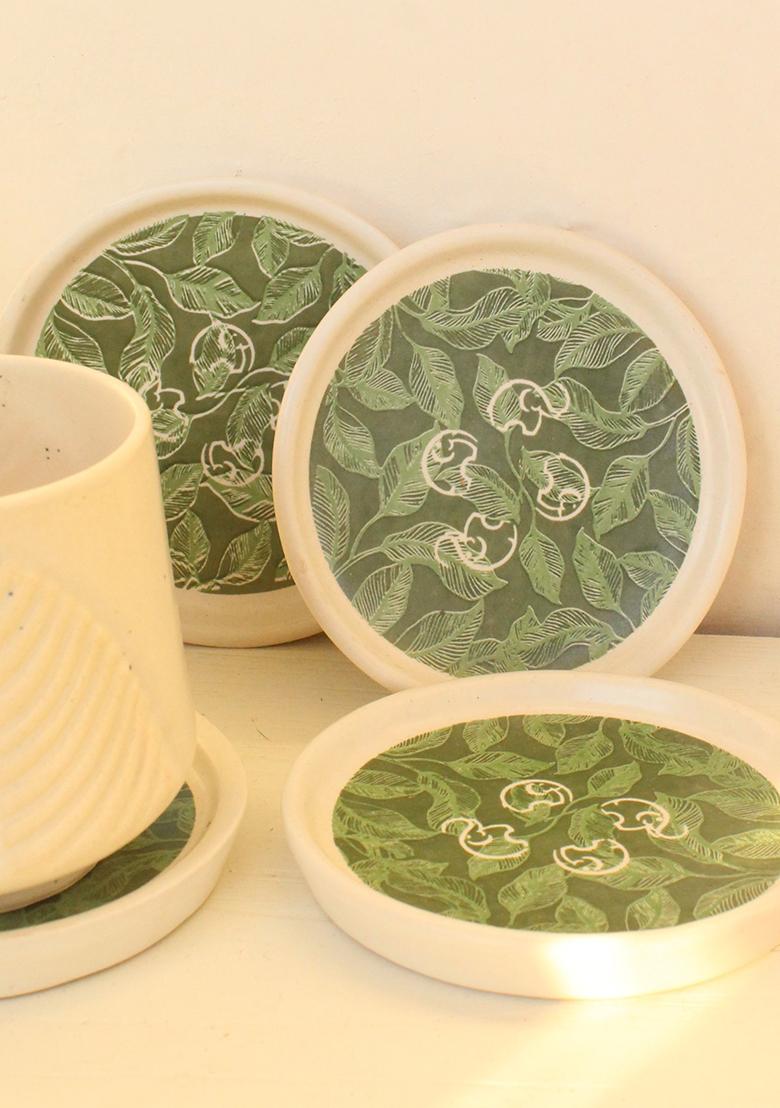 Multi Elli Ceramic Coasters (Set Of 4)