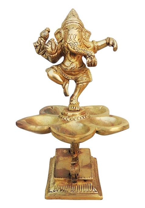 Brass Table Decor Oil Lamp Deepak