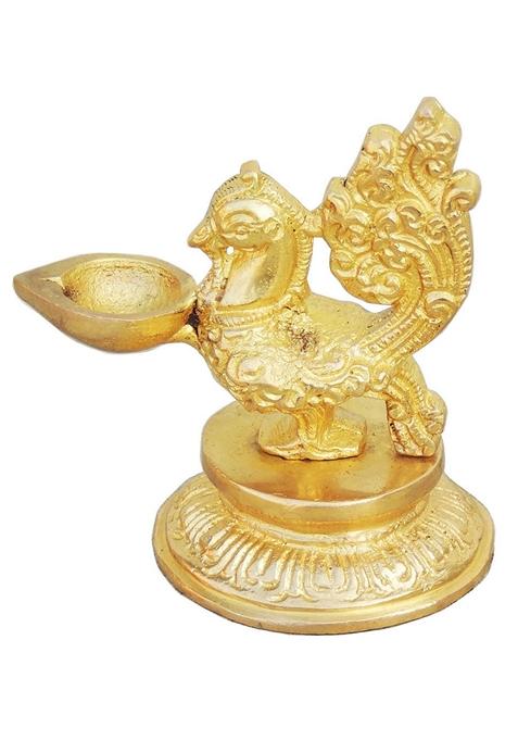 Brass Showpiece Murga Deepak Statue