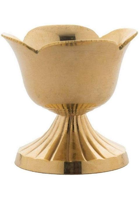 Brass Showpiece Gulab Deepak Statue  