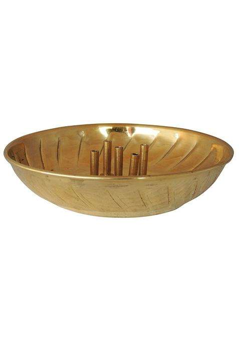 Brass God Temple Agaradan Agarbatti Stand Plate Small 