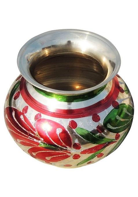 Buy Women Brass Matki Colour - HPI00661 - Ritual & Puja Items - Indya