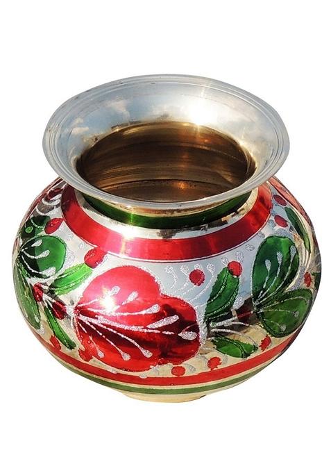 Buy Women Brass Matki Colour - HPI00662 - Ritual & Puja Items - Indya