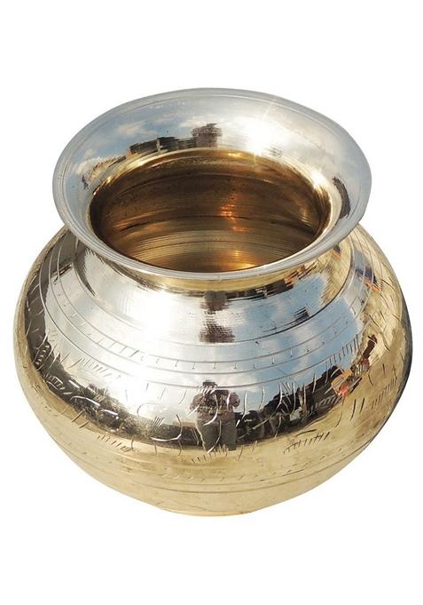 Buy Women Brass Matki Polish - HPI00664 - Ritual & Puja Items - Indya
