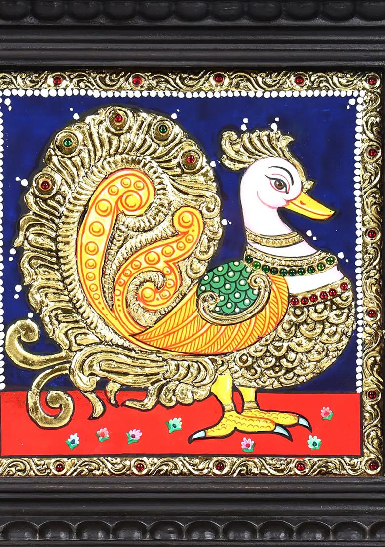 Annam Tanjore Painting With 24 Karat Gold Work South Indian Art