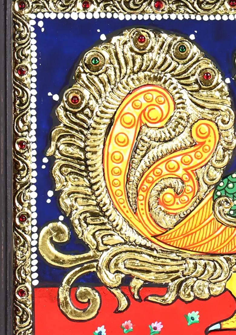 Annam Tanjore Painting With 24 Karat Gold Work South Indian Art
