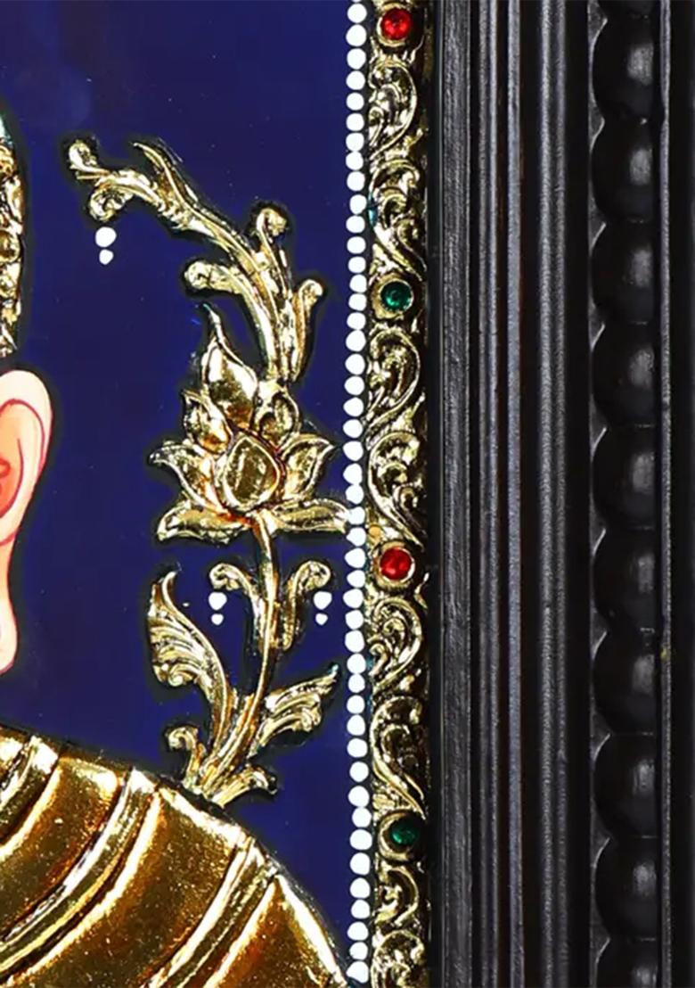 Gautam Buddha Tanjore Painting With 24 Karat Gold Work Spiritual Art