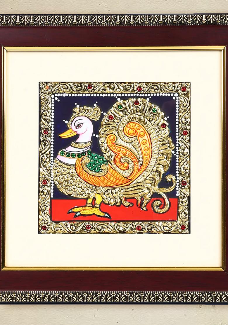 Graceful Annam 24K Gold Tanjore Painting