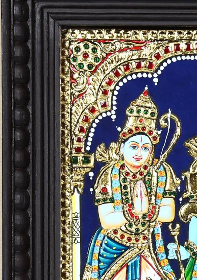Shri Ram Darbar 24K Gold Tanjore Painting