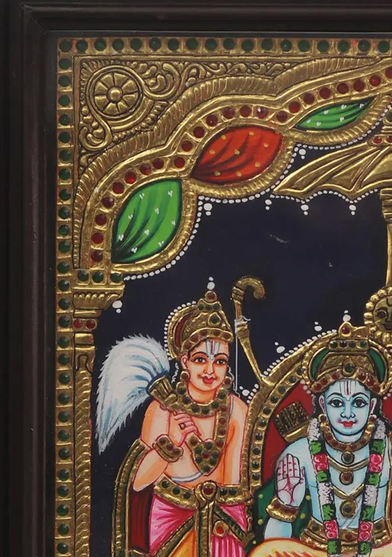 Shri Ram Darbar Tanjore Paintingdian Divine Artwork