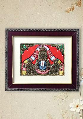 Tirupati Balaji Venkateshvara Tanjore Painting