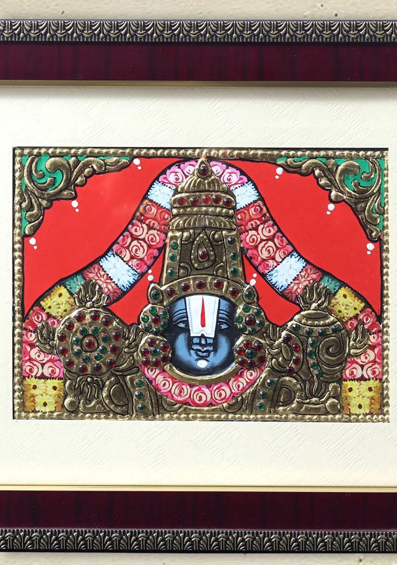 Tirupati Balaji Venkateshvara Tanjore Painting