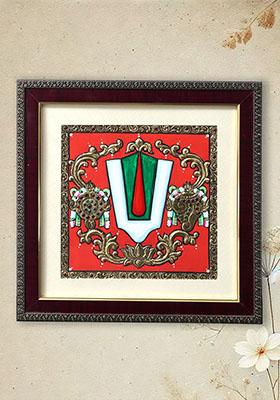 Vaishnava Symbols Chakra Shankh And Tilak Tanjore Painting South Indian Art