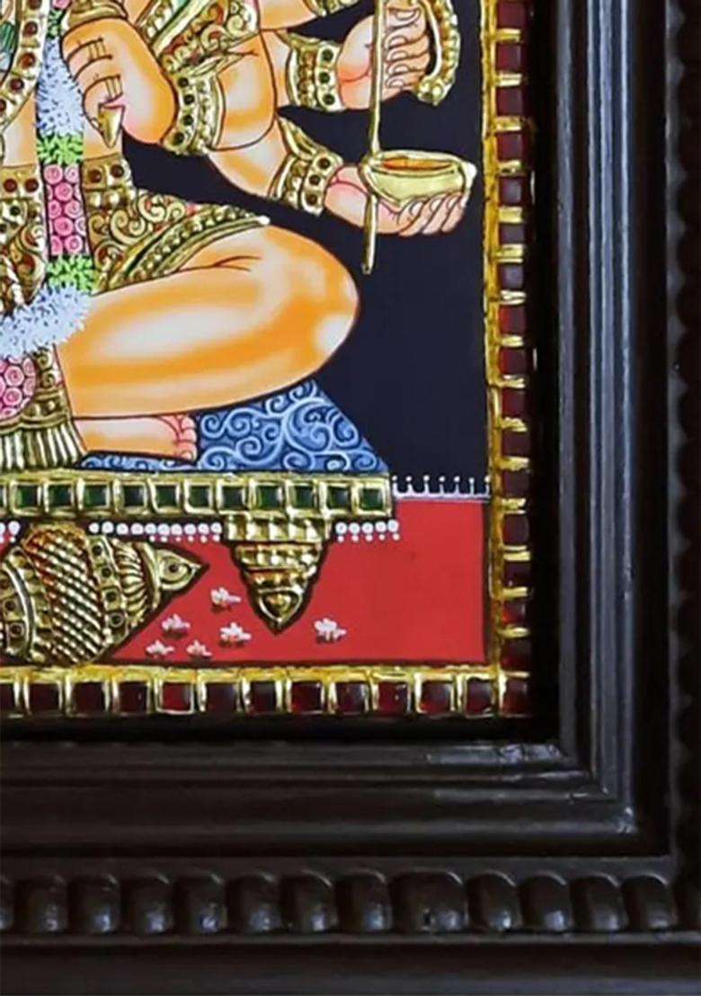 Panchamukhi Hanuman Tanjore Painting Tanjore Artwork By Prabhu