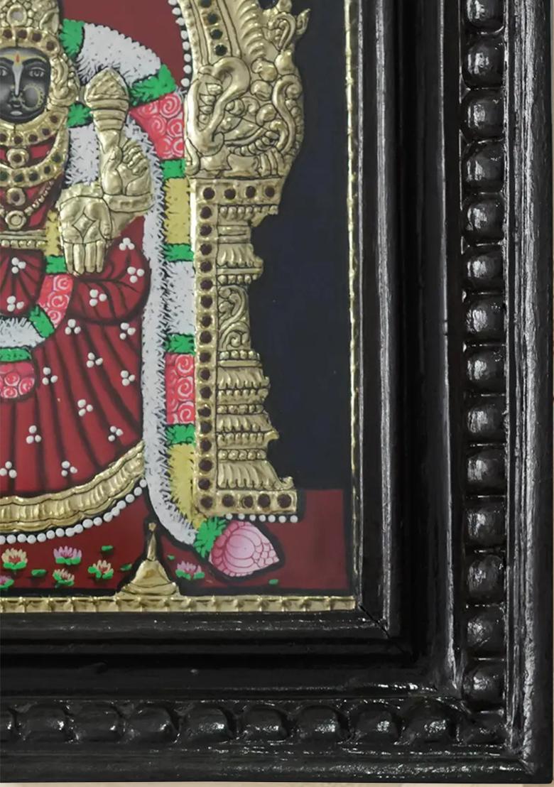 Goddess Padmavathi Tanjore Painting With 24 Karat Gold
