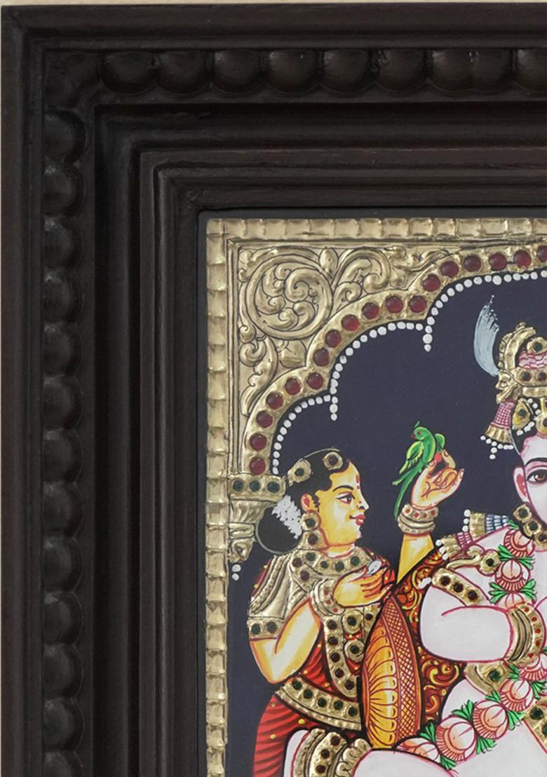 Tanjore Butter Krishna Painting With 24 Karat Gold