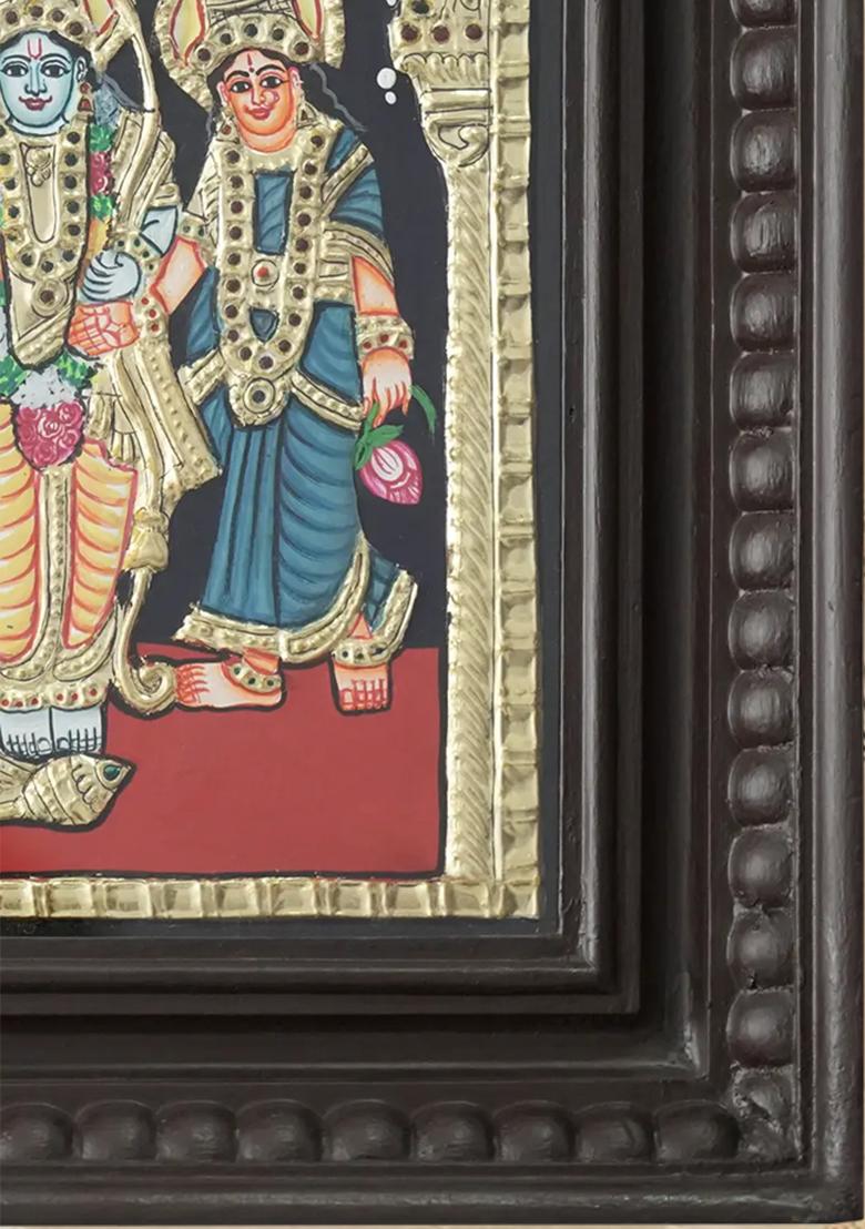 Ram Darbar Tanjore Painting With 24 Karat Gold