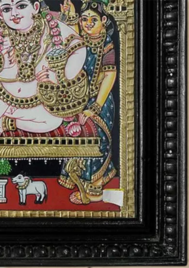 Butter Krishna Tanjore Painting With 24 Karat Gold