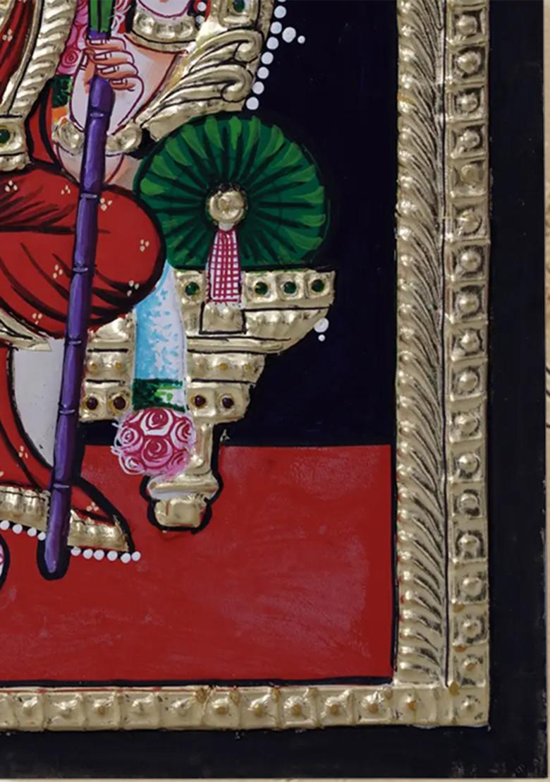 Divine Tanjore Painting Of Goddess Rajarajeshwari Elegance