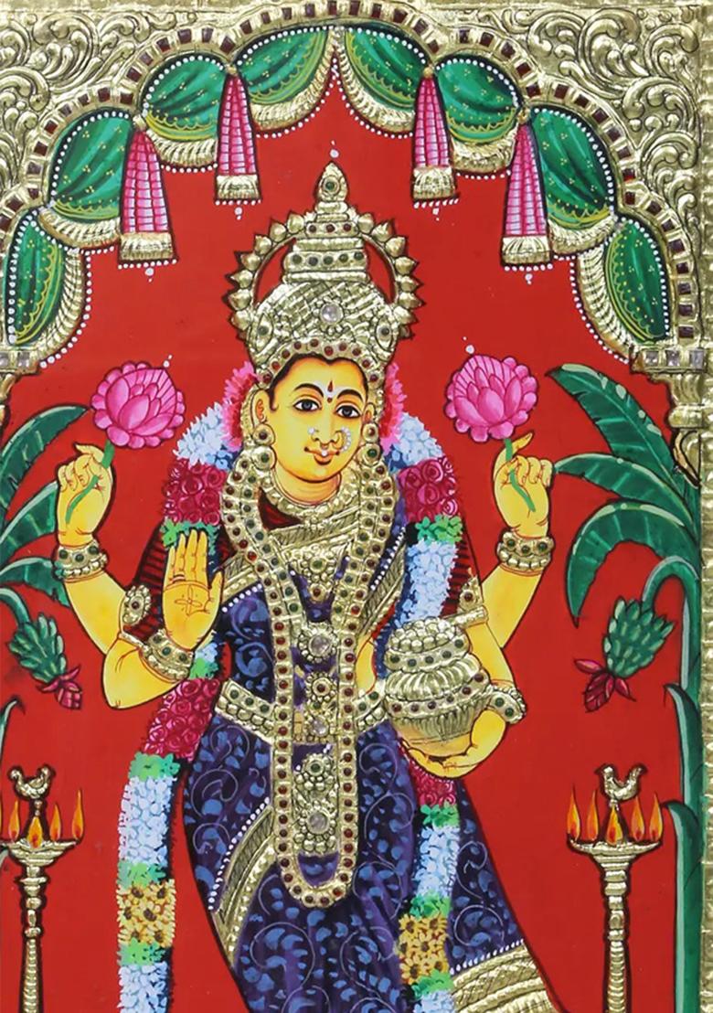 Vastu Lakshmi Tanjore Painting For Prosperity