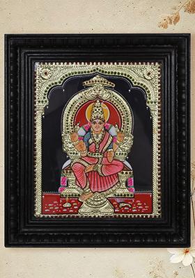 Goddess Rajarajeshwari Tanjore Painting Thanjavur