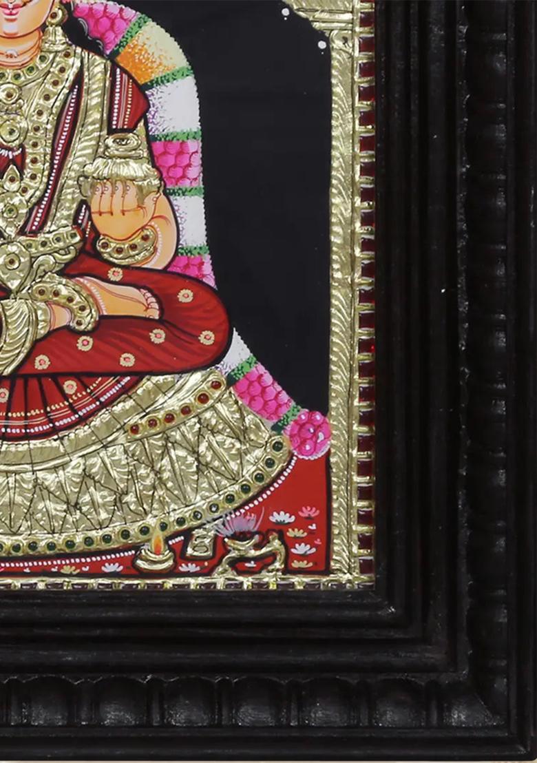 Devi Annapoorna Tanjore Painting Goddess Of Nourishment Abundance