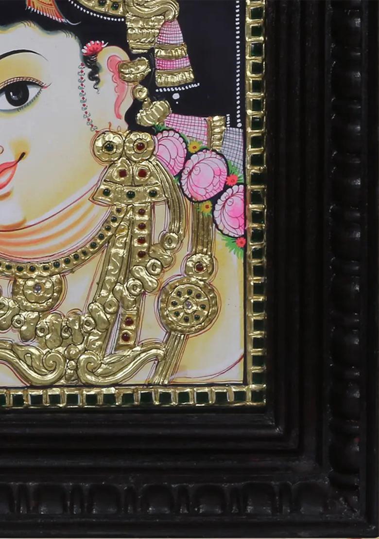 Bal Krishna Tanjore Painting Divine Baby Krishna