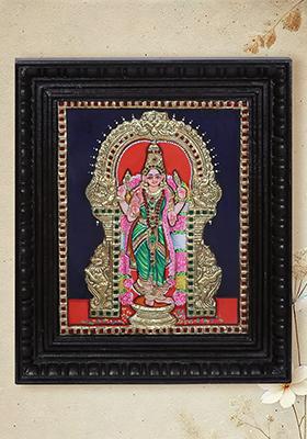 Goddess Parvati Tanjore Painting South Indian Art
