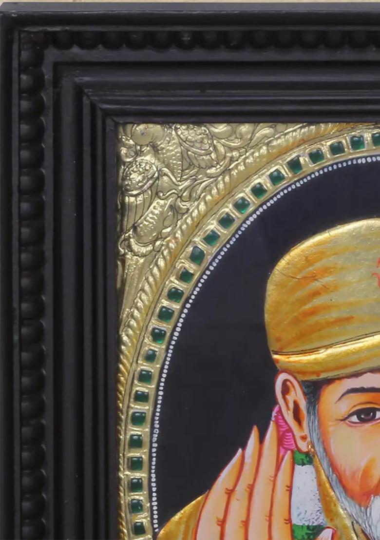 Sai Baba Tanjore Painting For Devotion Blessings
