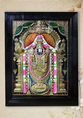 Tirupati Balaji Tanjore Painting