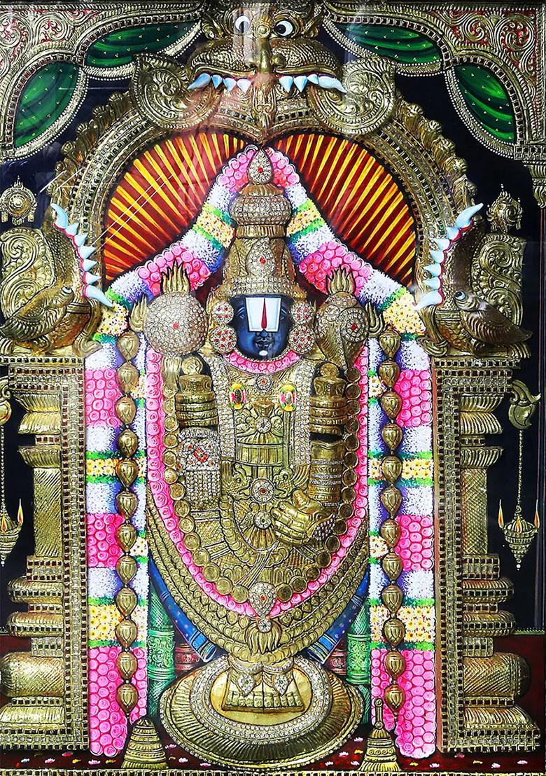 Tirupati Balaji Tanjore Painting
