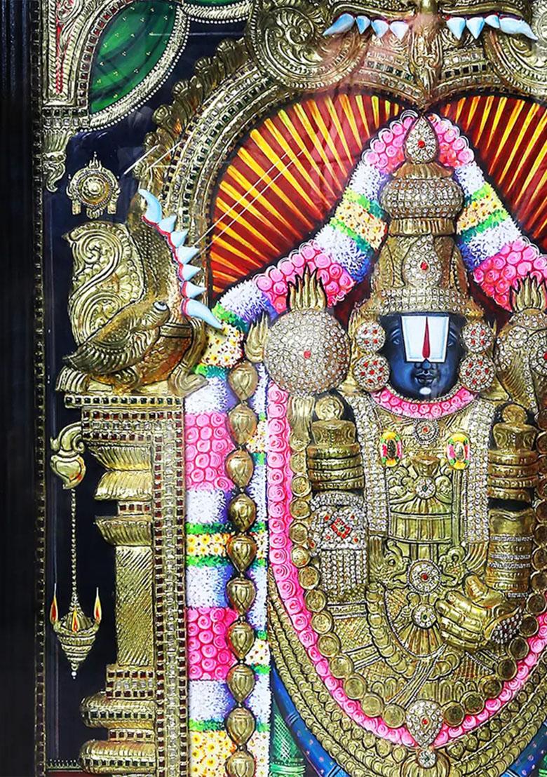 Tirupati Balaji Tanjore Painting