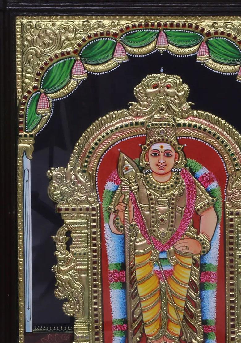 Lord Murugan Tanjore Painting
