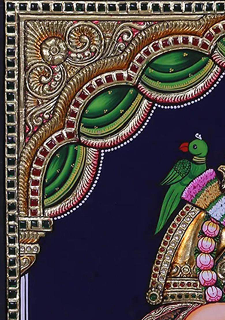Goddess Andal Tanjore Painting