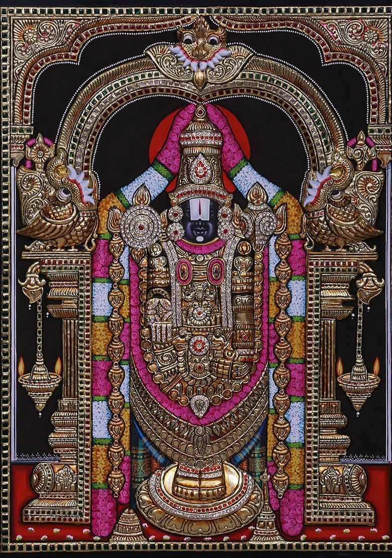 Tirupati Balaji Tanjore Painting