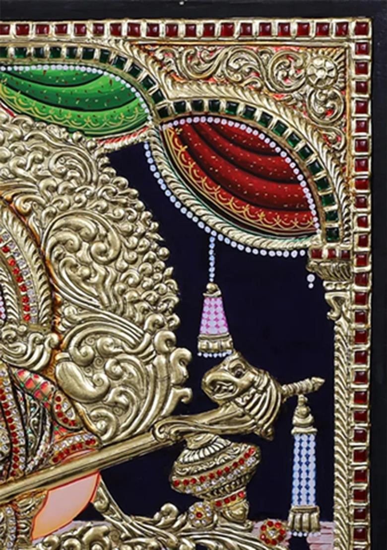 Goddess Saraswati Tanjore Painting