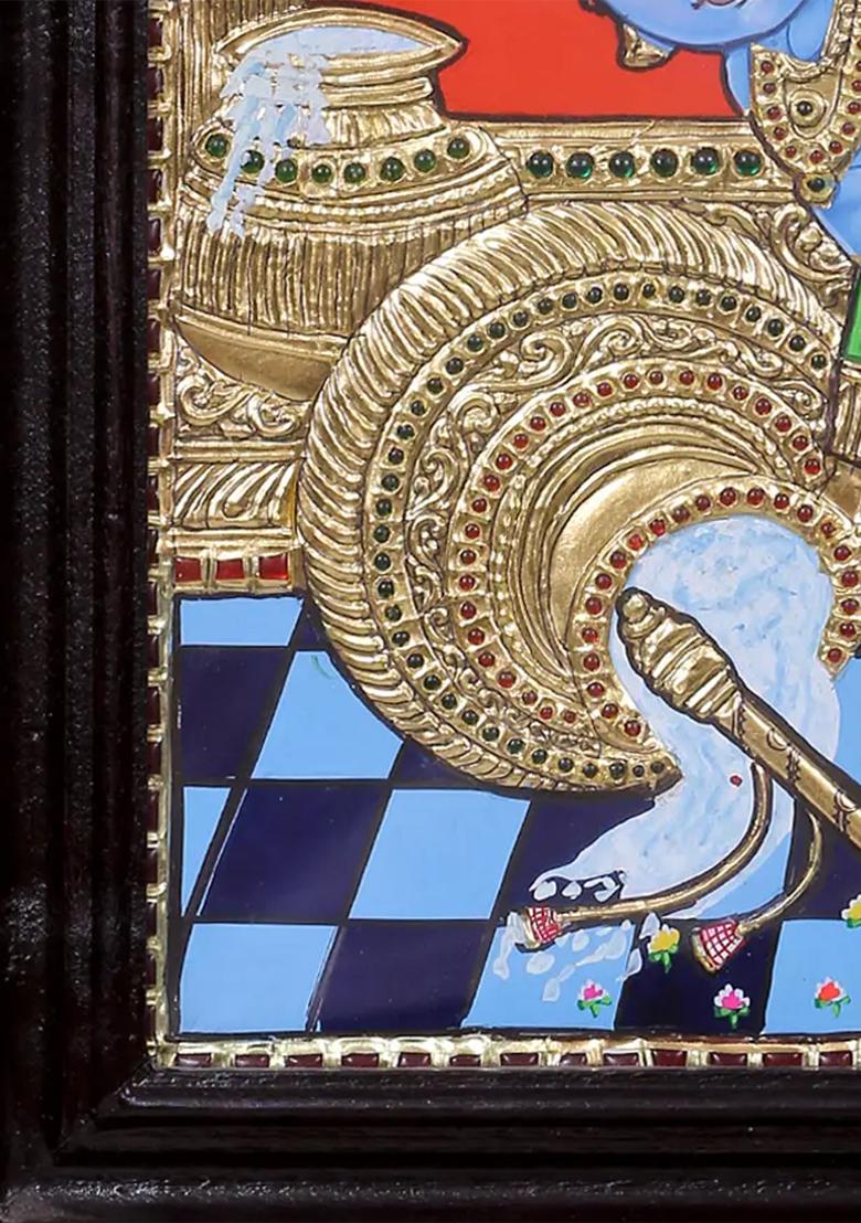 Butter Krishna Tanjore Painting