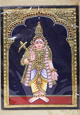 Standing Lord Balram Tanjore Painting
