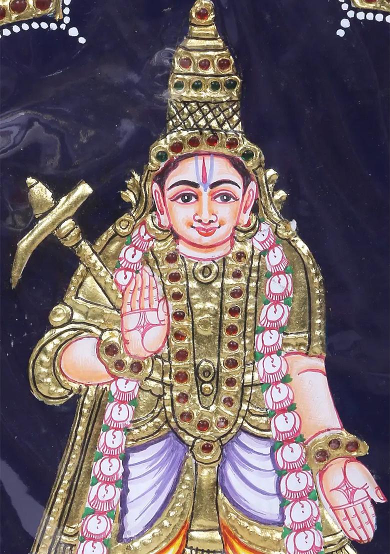 Standing Lord Balram Tanjore Painting