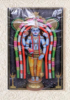 Standing Lord Guruvayurappan Tanjore Painting