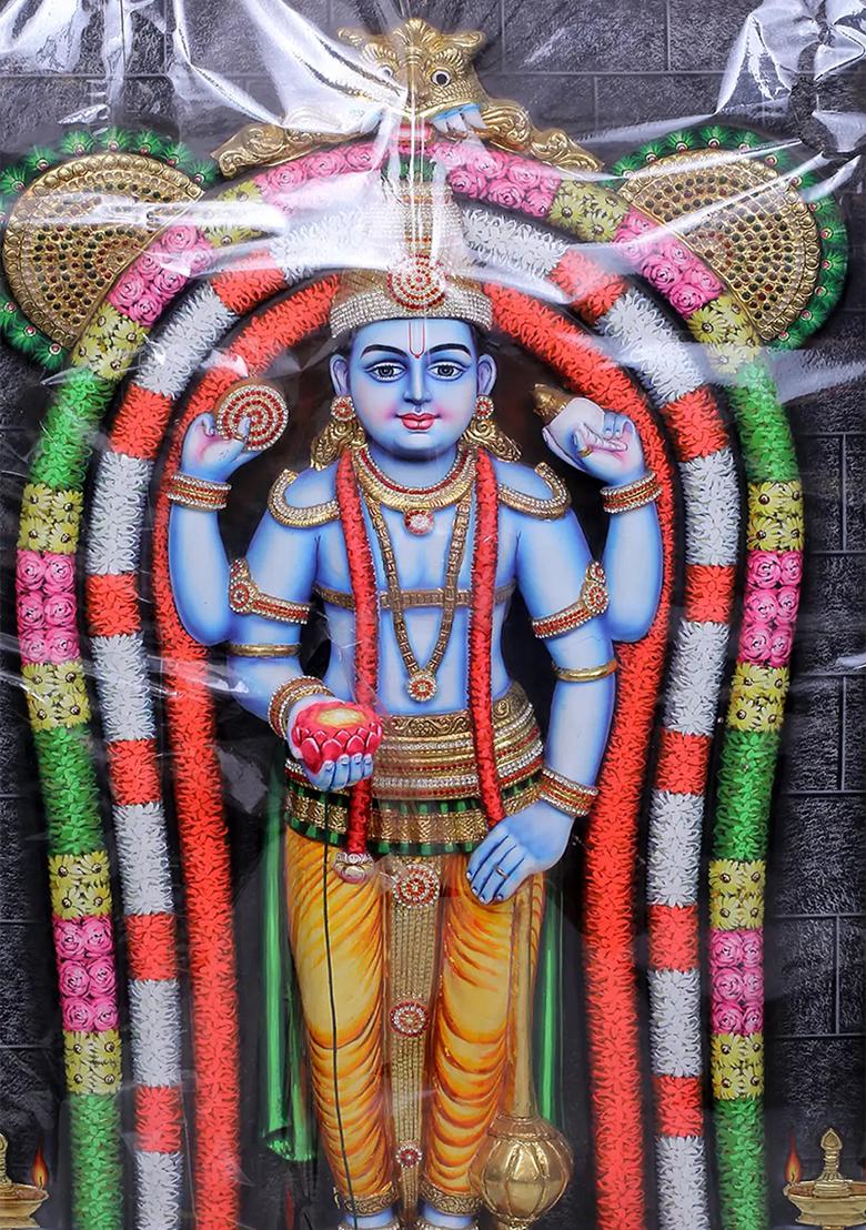 Standing Lord Guruvayurappan Tanjore Painting