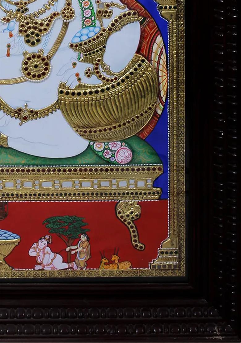 Navaneeta Krishna Tanjore Painting
