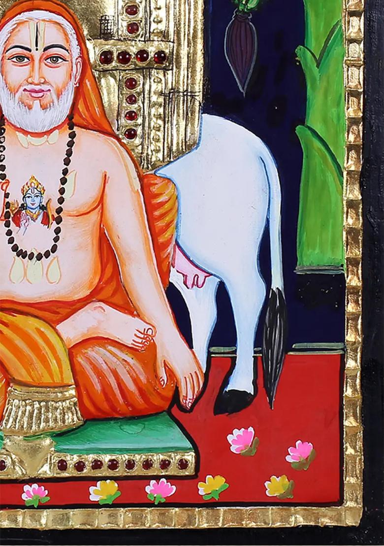 Raghavendra Swami Tanjore Painting